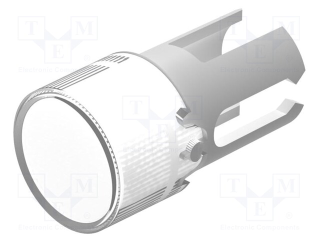 Lamp lens; 19; colourless; plastic; Ø7.3mm