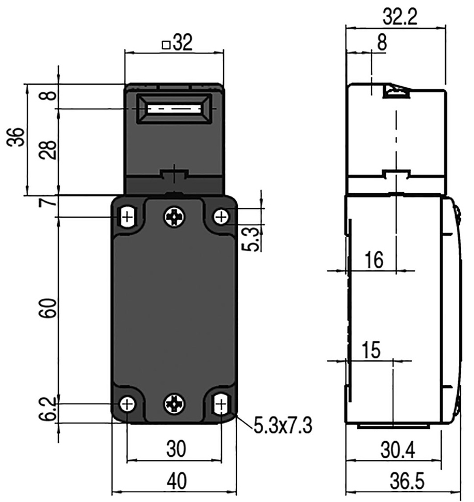 Safety switch: key operated; Series: FD; Contacts: NC + NO; IP67