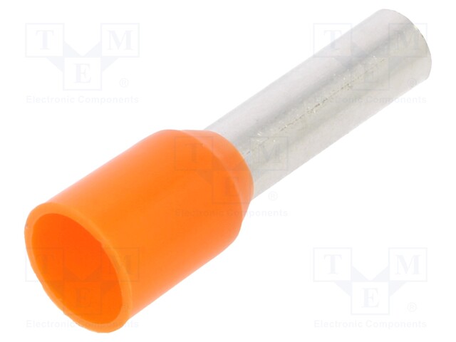 Tip: bootlace ferrule; 4mm2; crimped; for cable; insulated; tinned