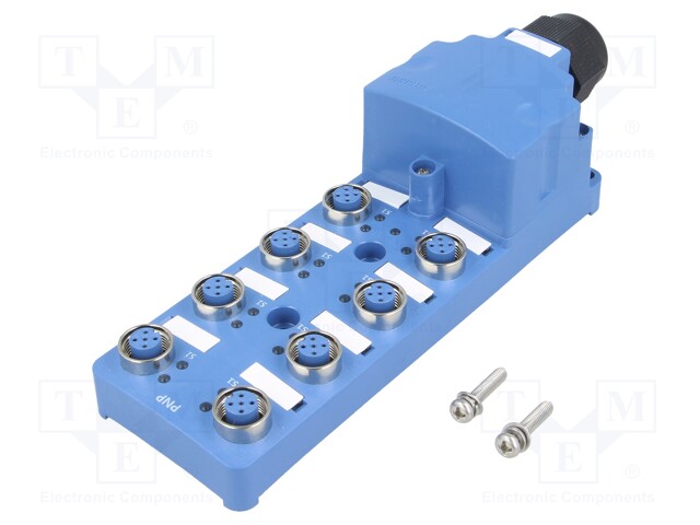 Distribution box; M12; PIN: 5; socket; 7A; with LED indicators