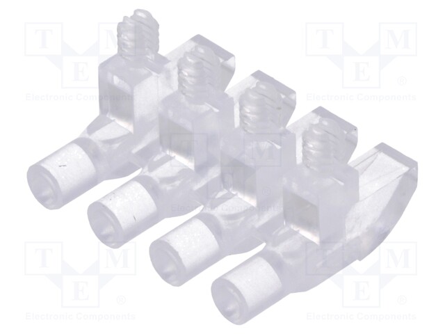 Fibre for LED; round; Ø3mm; No.of mod: 4; Front: flat