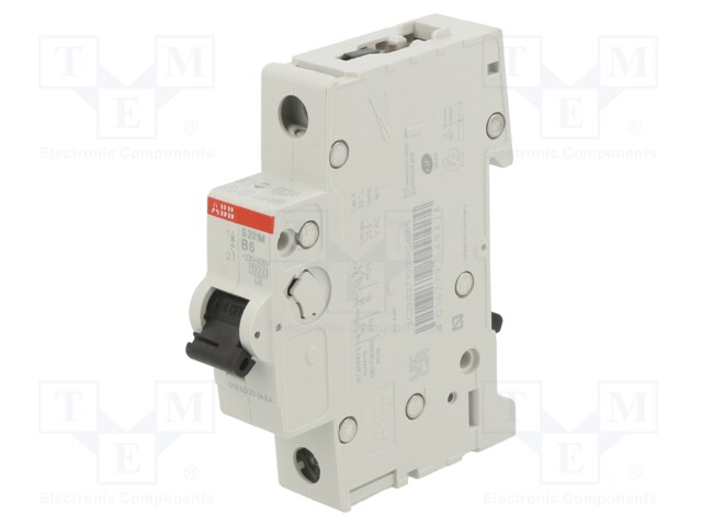 Circuit breaker; 230VAC; Inom: 6A; Poles: 1; DIN; Charact: B; 10kA