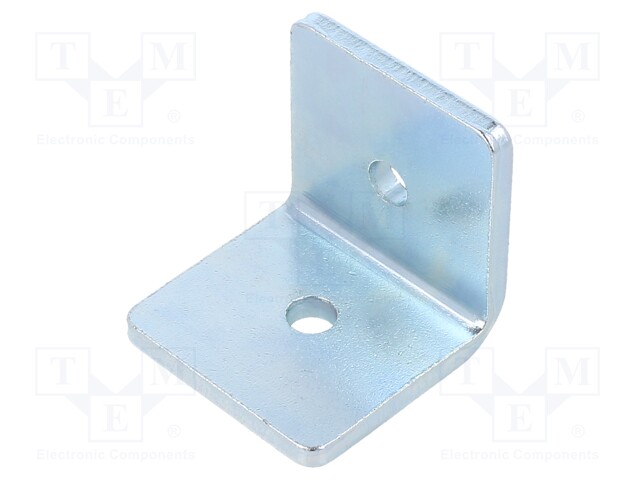 Angle bracket; for profiles; W: 45mm; H: 45mm; L: 45mm; steel