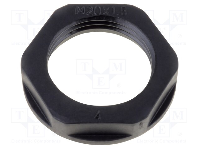 Nut; NPT1"; polyamide; black; -40÷100°C; Thread: inch