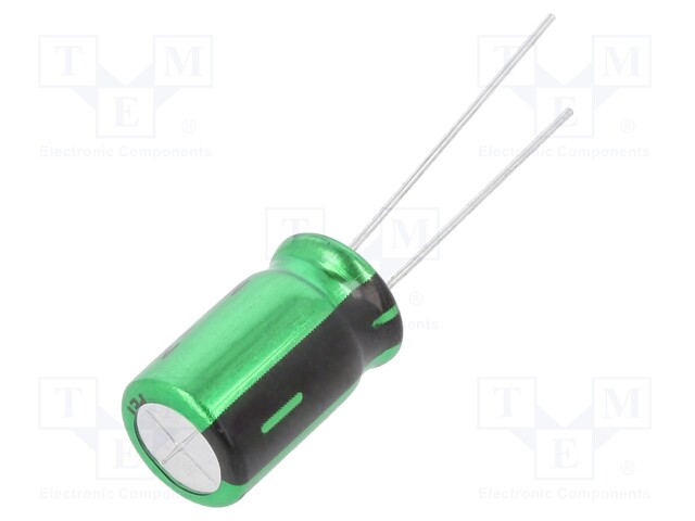 Capacitor: electrolytic; THT; 330uF; 25VDC; Ø10x16mm; ±20%; 2000h