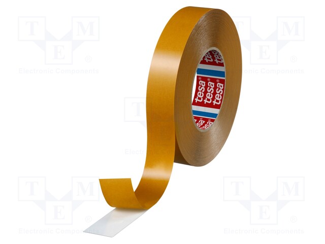 Tape: fixing; W: 30mm; L: 50m; D: 225um; V: double-sided; white; 60°C