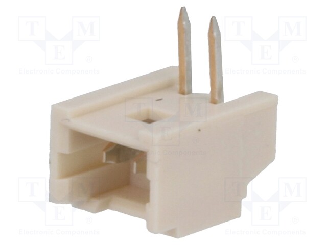 Socket; wire-board; male; PicoBlade; 1.25mm; PIN: 2; THT; 1A; tinned