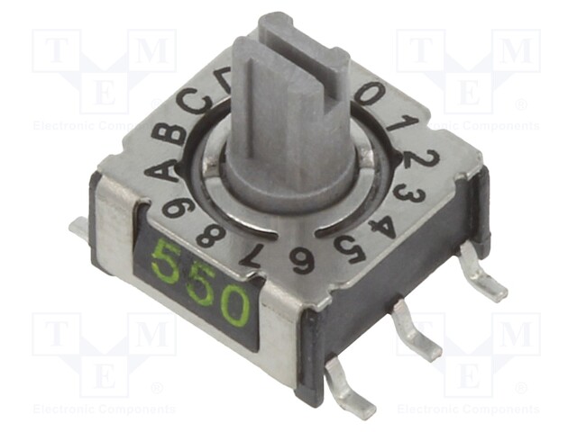 Switch: rotary; Pos: 16; 1uA/20mVDC; -50÷125°C; Mounting: SMD