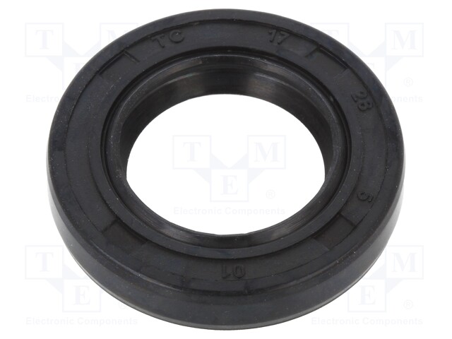 Oil seal; NBR; D: 5mm; -40÷100°C; Shore hardness: 70; Øhole: 28mm