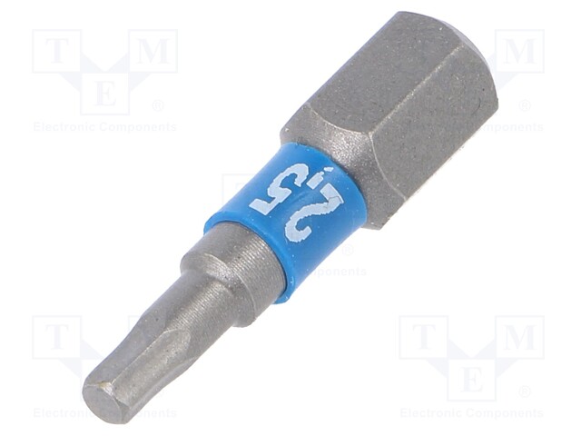 Screwdriver bit; Allen hex key; HEX 2,5mm; Overall len: 25mm