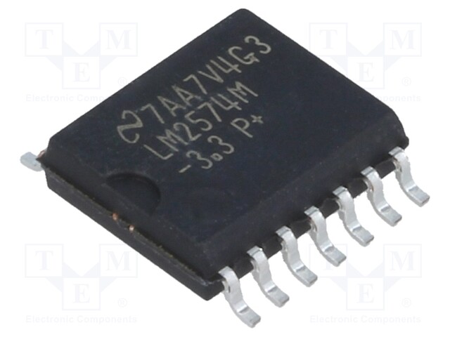 PMIC; DC/DC converter; Uin: 4÷40V; Uout: 3.3V; SO14-W; buck