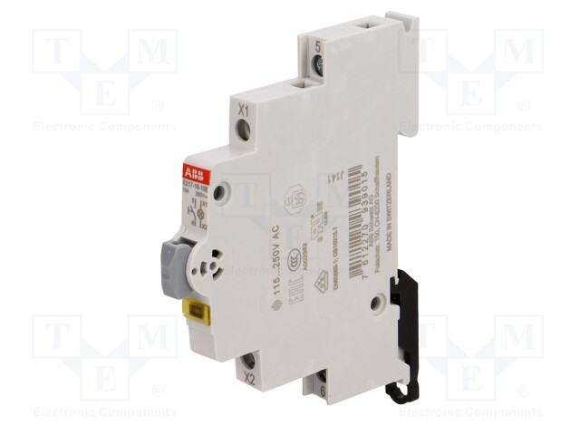 Module: pushbutton switch; 16A; Mounting: DIN; 250VAC; monostable