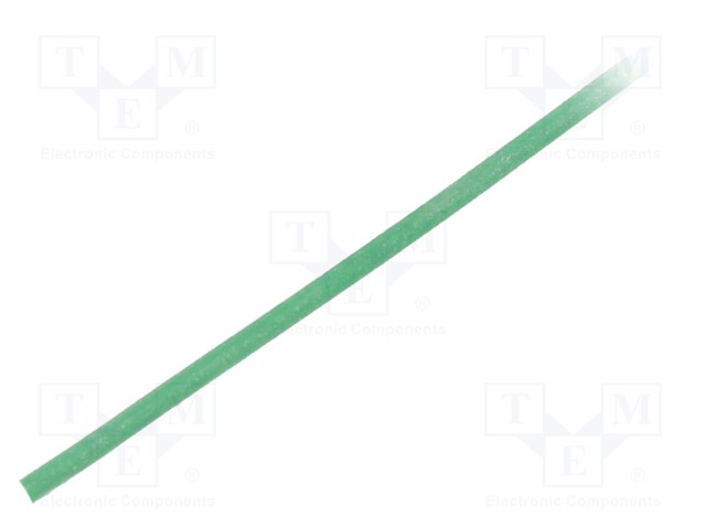 Insulating tube; Mat: silicone; green; Øint: 0.3mm