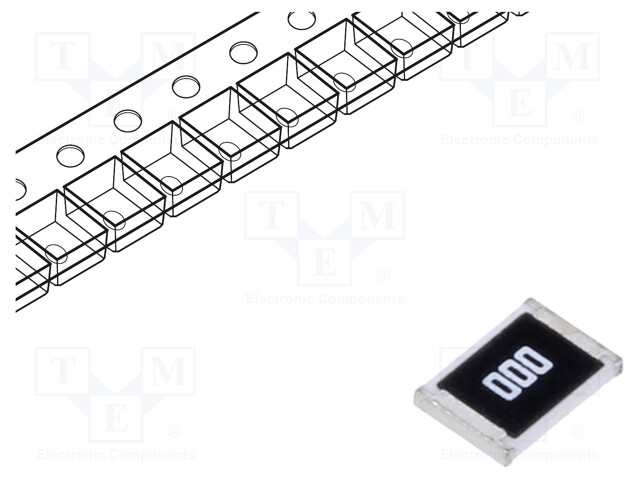 Resistor: thin film; SMD; 1812; 0Ω; 750mW; -55÷155°C