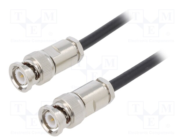 Test lead; 70VDC; 33VAC; BNC male plug- BNC male plug; black