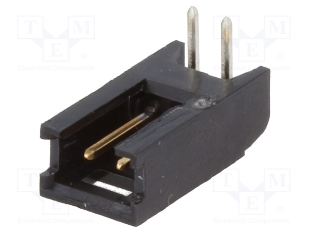 Socket; wire-board; male; AMPMODU MOD II; 2.54mm; PIN: 2; THT