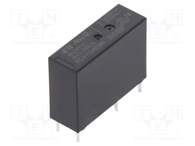 Relay: electromagnetic; SPST-NO; Ucoil: 24VDC; 3A/250VAC; 3A; 200mW