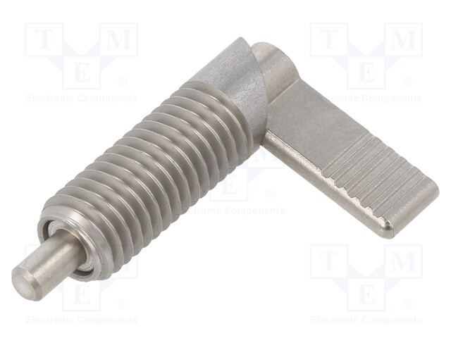 Indexing plungers; Thread: M12; Mat: stainless steel; 5mm