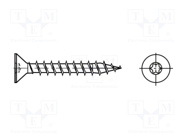 Screw; for wood; BN: 14073