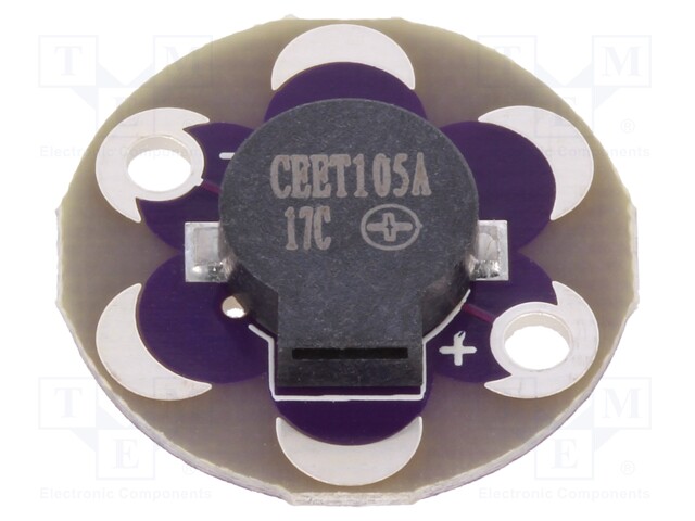 Module: audio; buzzer; LilyPad; metalic holes; 20mm