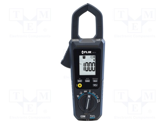 AC/DC digital clamp meter; I DC: 600A; I AC: 600A; VDC: 1000V