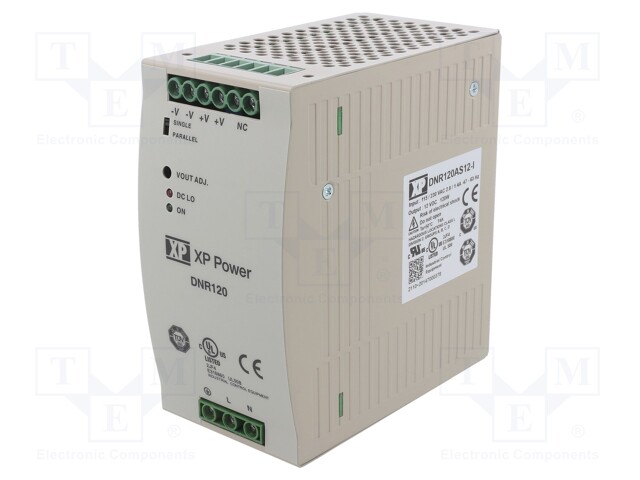 Power supply: switched-mode; 120W; 12VDC; 11.4÷14.5VDC; 10A; 920g