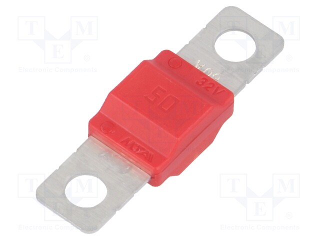 Fuse: fuse; 50A; 32V; automotive; 40mm; MIDIVAL; Mounting: M5 screw