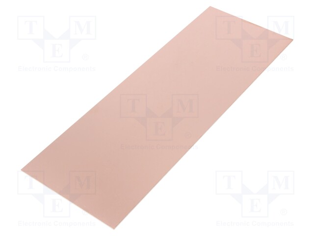 Laminate; CEM3; 1.5mm; L: 100mm; W: 280mm; Coating: copper