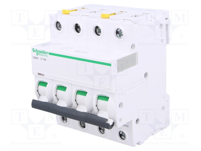 Circuit breaker; 400VAC; Inom: 16A; Poles: 4; DIN; Charact: C; 10kA