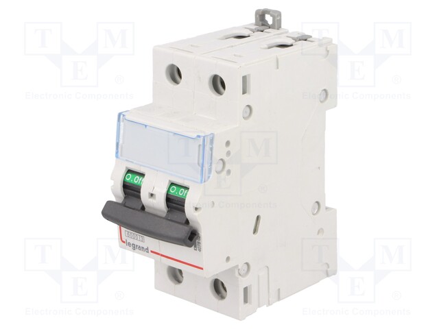 Circuit breaker; 400VAC; Inom: 25A; Poles: 2; DIN; Charact: C; 6kA