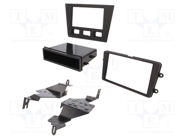 Radio mounting frame; Acura; 1 DIN,2 DIN; matt black