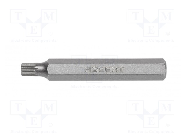 Screwdriver bit; spline (12-angles); XZN M5; Overall len: 75mm