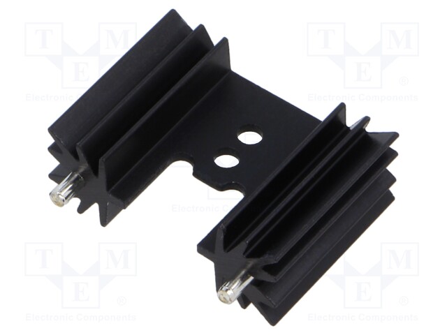 Heatsink: extruded; H; TO202,TO218,TO220,TOP3; black; L: 25.4mm