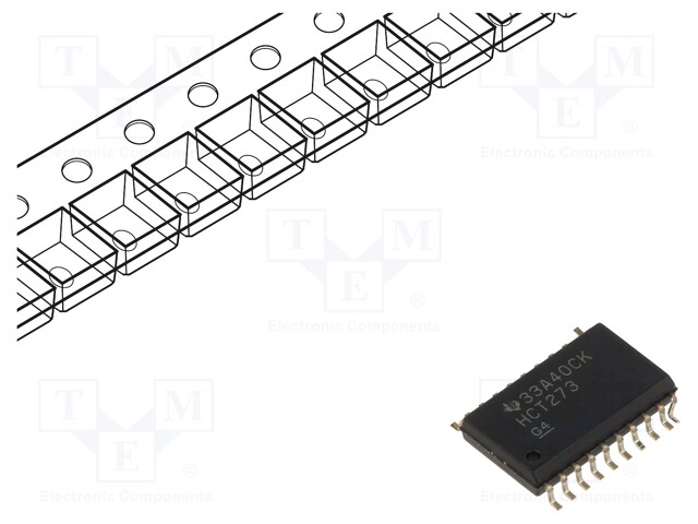 IC: digital; D flip-flop; Ch: 8; SMD; SO20; HCT