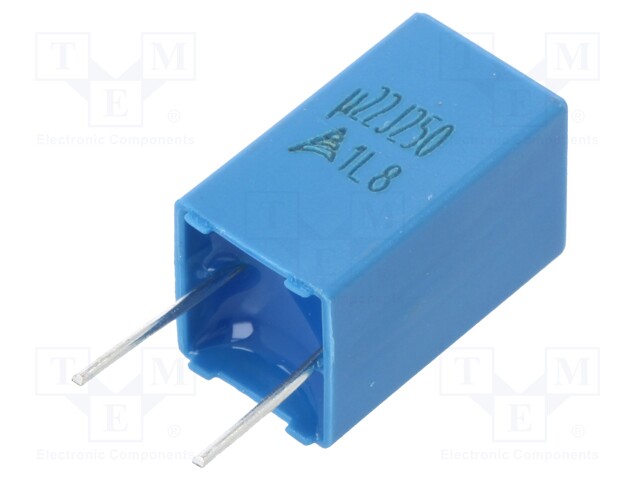 Capacitor: polyester; 220nF; 160VAC; 250VDC; Pitch: 5mm; ±5%