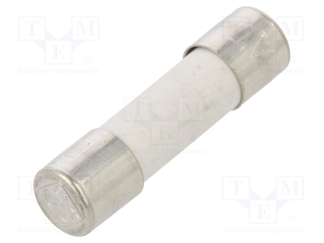 Fuse: fuse; time-lag; 125mA; 250VAC; ceramic,cylindrical; 522.600