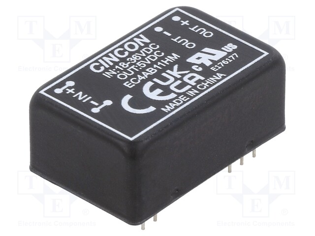 Converter: DC/DC; 5/6W; Uin: 18÷36V; 5VDC; Iout: 1000mA; DIP24; 15g