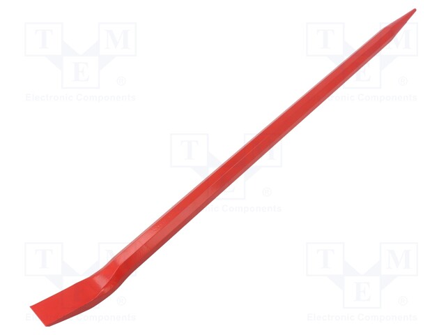 Crowbar; L: 600mm; W: 20mm; tool steel; Features: flat tip