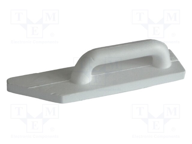 Finishing trowel; angular contact; L: 340mm; W: 80mm; styrofoam