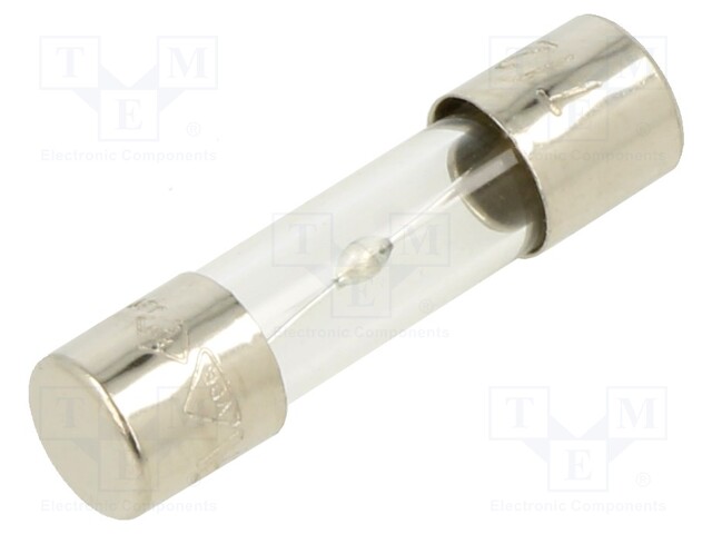 Fuse: fuse; 12.5A; 250VAC; glass; 20x5.2mm; brass; bulk