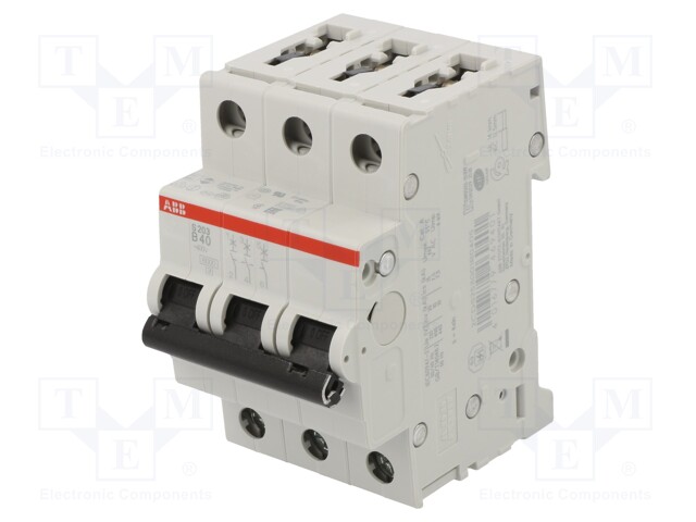 Circuit breaker; 400VAC; Inom: 40A; Poles: 3; DIN; Charact: B; 6kA