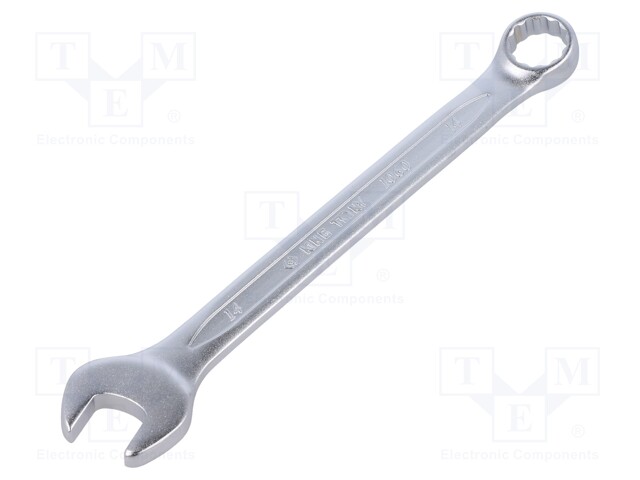 Wrench; combination spanner; 14mm; Chrom-vanadium steel; L: 185mm