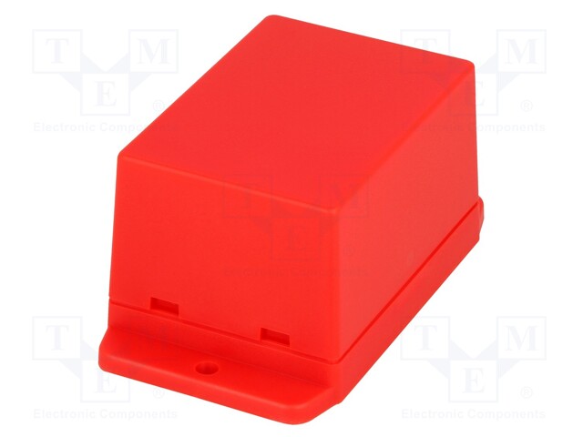 Enclosure: multipurpose; X: 50.4mm; Y: 70mm; Z: 42mm; ABS; red; UL94HB