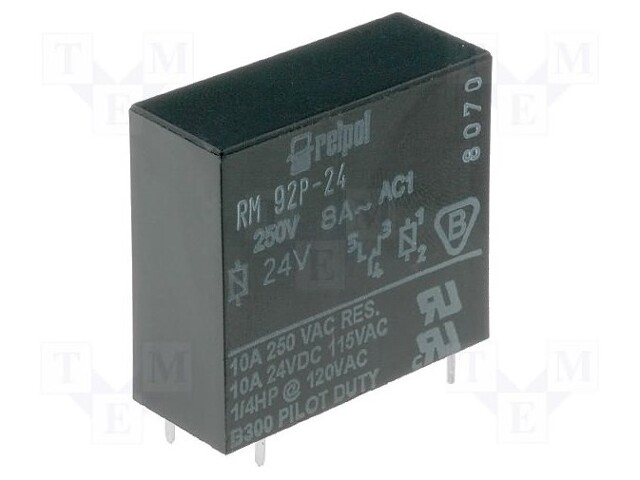 Relay: electromagnetic; SPDT; Ucoil: 5VDC; 8A/250VAC; 8A/24VDC; 8A