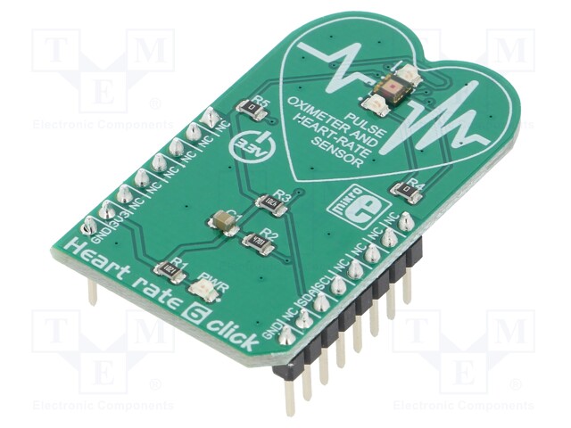 Click board; heart rate sensor; I2C; BH1790GLC; 3.3VDC