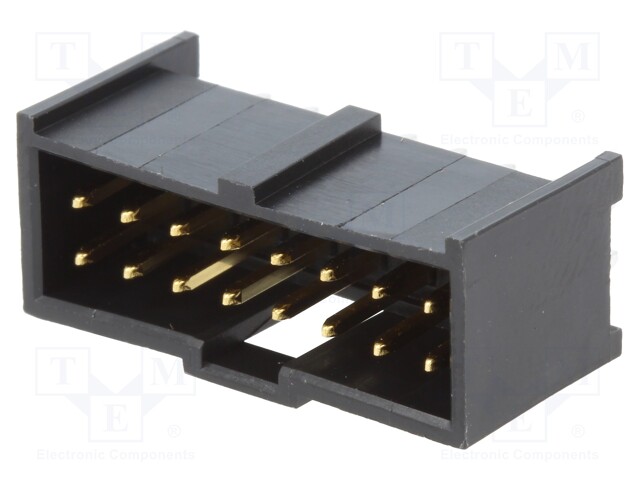 Socket; IDC; male; C-Grid III; 2.54mm; PIN: 16; THT; gold-plated