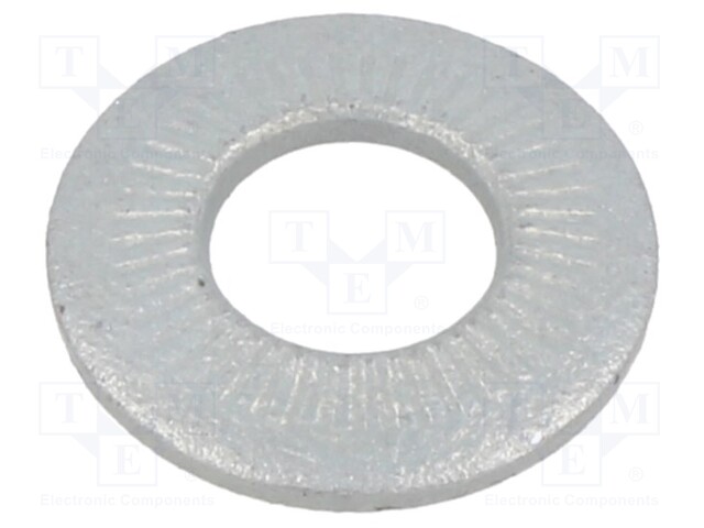 Washer; internally serrated; M10; D=22mm; h=2.75mm; spring steel