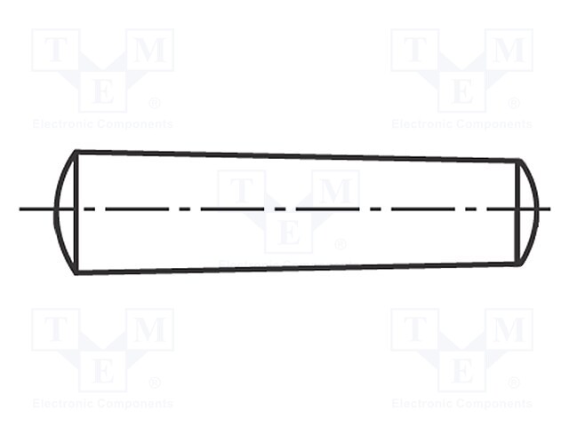 Cone stud; hardened steel; BN 859; Ø: 2mm; L: 20mm; DIN 1; ISO 2339