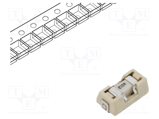 Fuse: fuse; quick blow; 10A; 125VAC; 125V; 125VDC; SMD; 154