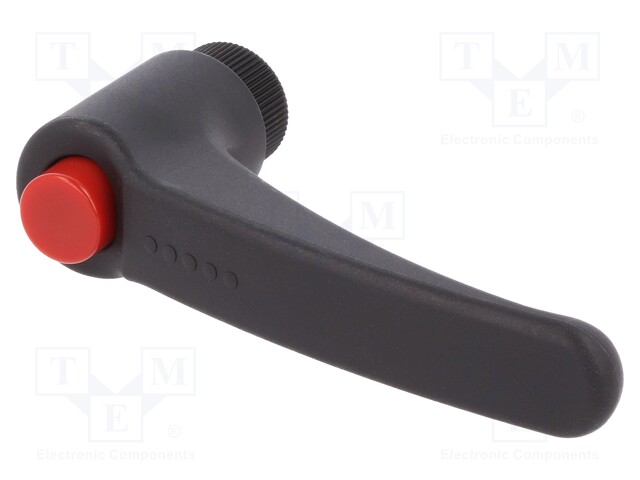 Lever; adjustable; Thread len: 20mm; Lever length: 95mm; -30÷130°C